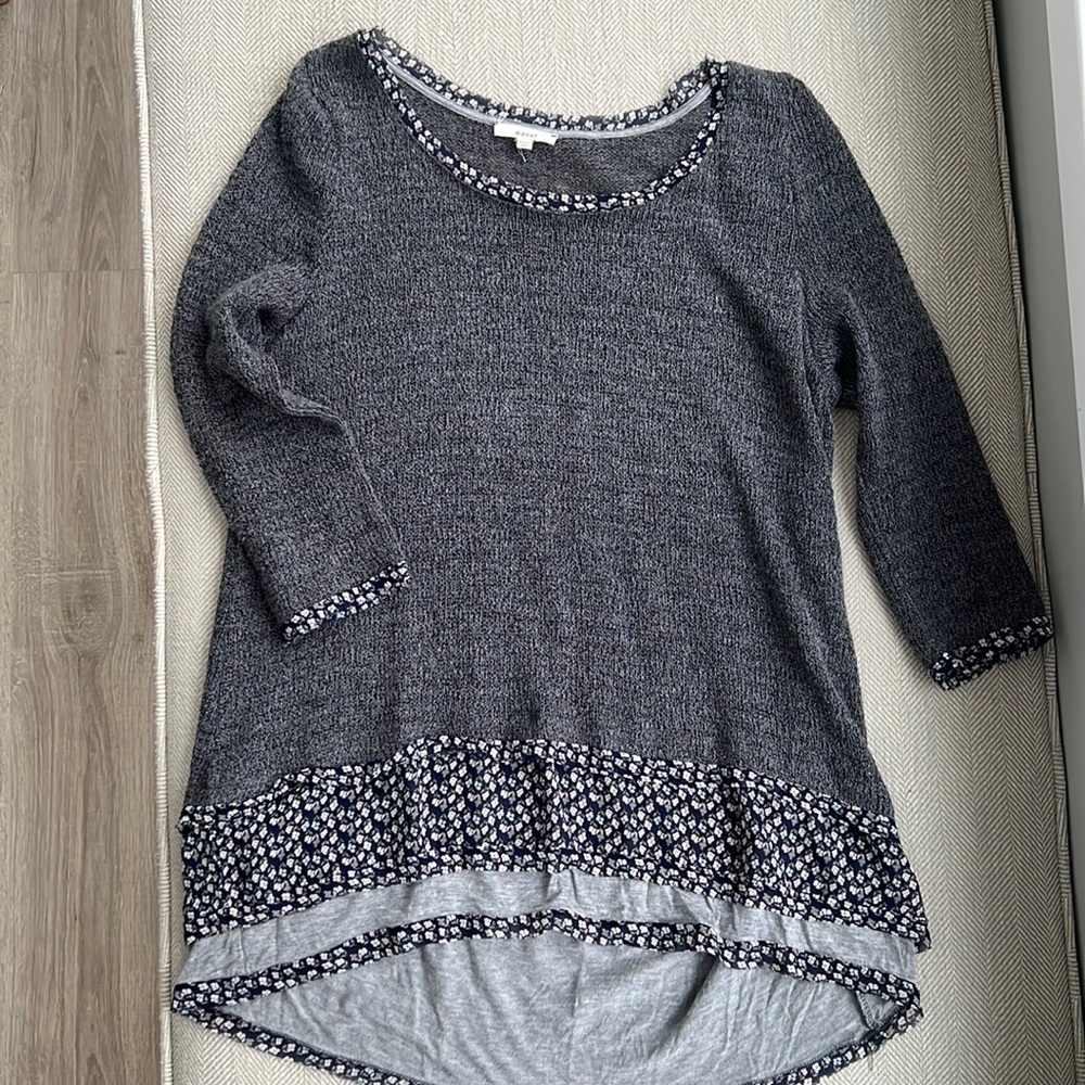 Easel Sweater with Floral Detail